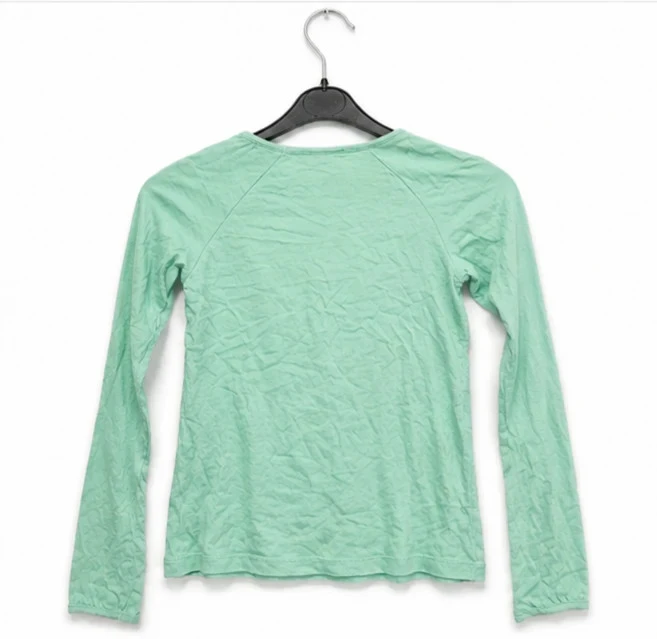 Haut manches longues NKY vert taille 10 ans – détail col – super état – photo 3